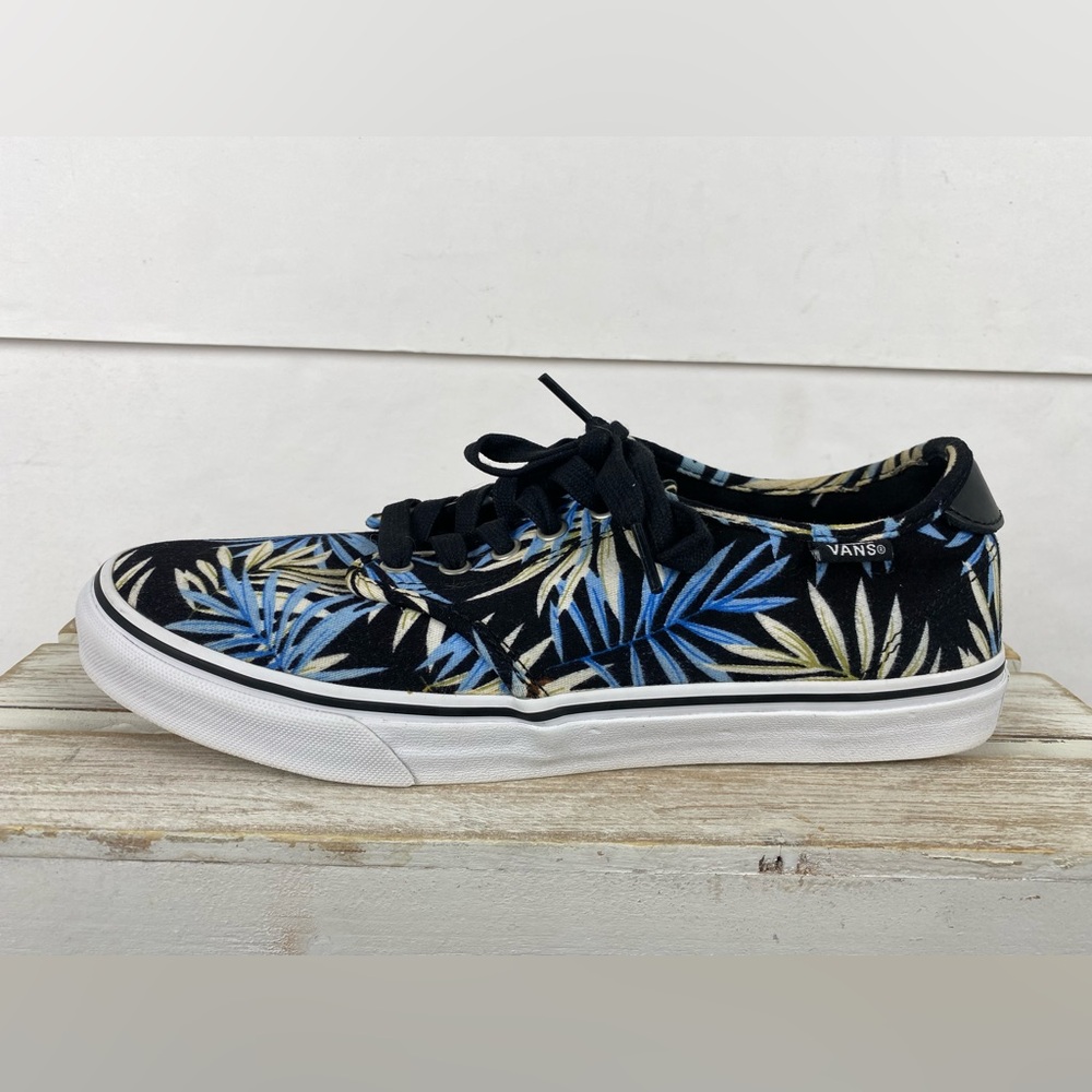 Vans Ortholite Camden Deluxe Canvas Palm sneaker Hawaiian women’s size 11